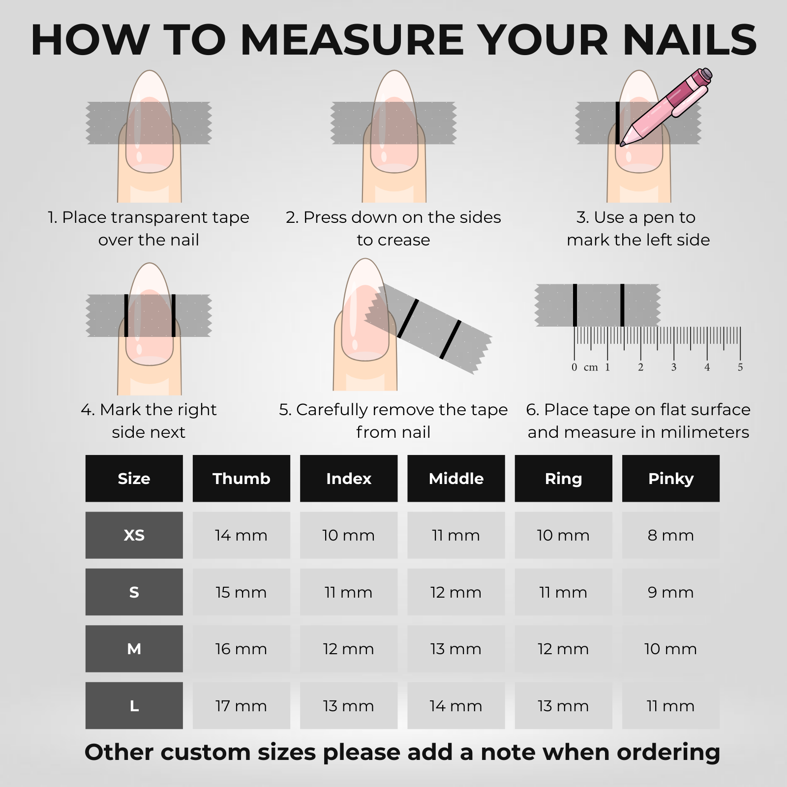 French Tip Nail Strips