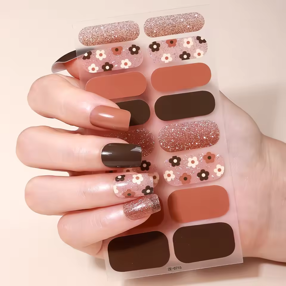 Flowers Nail Strips