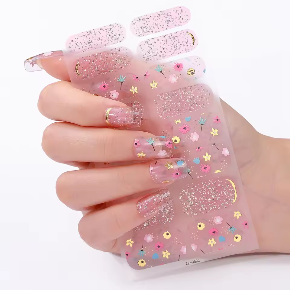 Flowers Nail Strips